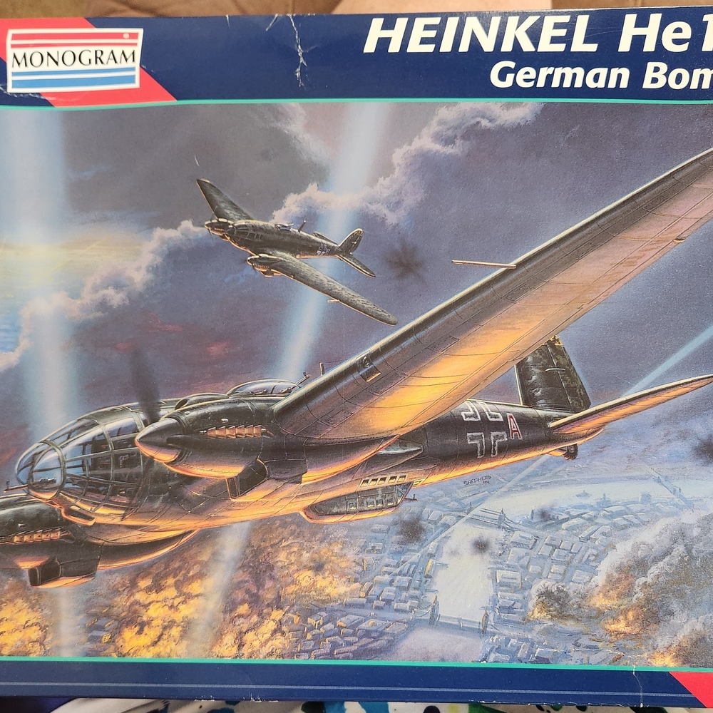 Vintage Heinkel He111 German Bomber Model Kit 1995 RARE